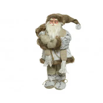 FIGURA NOVOGODIŠNJA DEDA MRAZ 45CM BRAON 612017 
