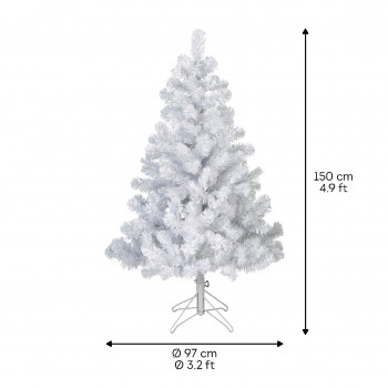 JELKA NOVOGODIŠNJA 150CM BELA 689660 