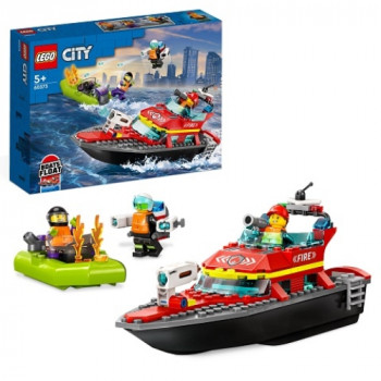 KOCKE LEGO CITY FIRE RESCUE BOAT 60373 