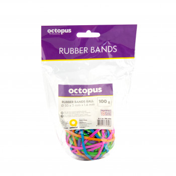 GUMICE ŠARENE 100G LOPTA FI50X3MMX1.4MM OCTOPUS UNL-2102 