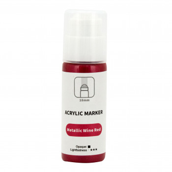 MARKER AKRILNI 60ml METALLIC WINE RED PA86812 ART 