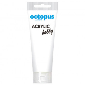 BOJA AKRILNA 75ML OCTOPUS HOBBY TITANIUM WHITE 104 UNL-2340 