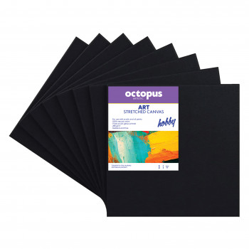 PLATNO SLIKARSKO OCTOPUS CRNO 18x24cm HOBBY 280g UNL-2243 