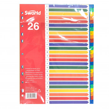 KARTON PREGRADNI FOLIJA A4 A-Z SWORLD IN4119 