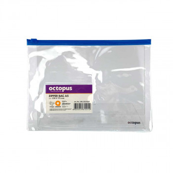 FASCIKLA A5 SA ZIPOM PLAVA OCTOPUS UNL-2125 