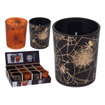 SVEĆA U STAKLENOJ POSUDI HALLOWEEN 7CM ACC980150 