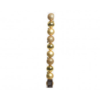 KUGLA NOVOGODIŠNJA 10/1 6CM LIGHT GOLD 020170 