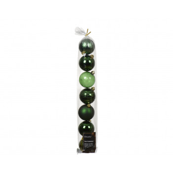 KUGLA NOVOGODIŠNJA 7/1 6CM GREEN 021478 