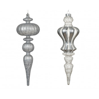 NOVOGODIŠNJI UKRAS ZA JELKU 30CM SILVER 027517 