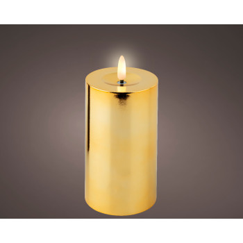 SVEĆA DEKORATIVNA ZLATNA SA LED SVETLOM 7X15CM 487389 