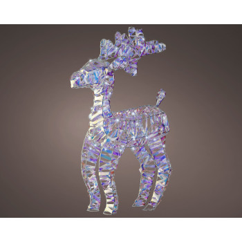 FIGURA NOVOGODIŠNJA IRVAS SA LAMPICAMA 10X30X50CM 487946 