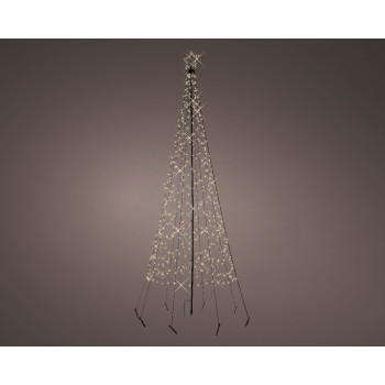 FIGURA NOVOGODIŠNJA SA LED SVETLOM OBLIK JELKE 320CM 8 FUNKCIJA OUTDOOR 490317 