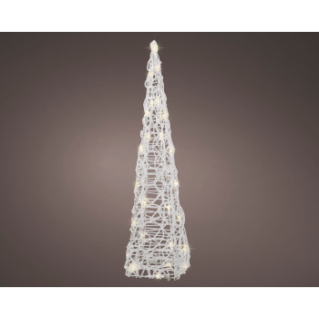 FIGURA NOVOGODIŠNJA SA LED SVETLOM OBLIK KUPE 58CM OUTDOOR 491436 