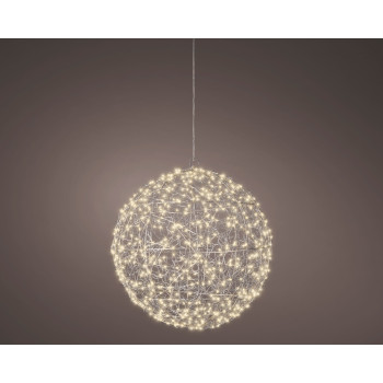 FIGURA NOVOGODIŠNJA LOPTA SA LED SVETLOM 38CM OUTDOOR 491588 