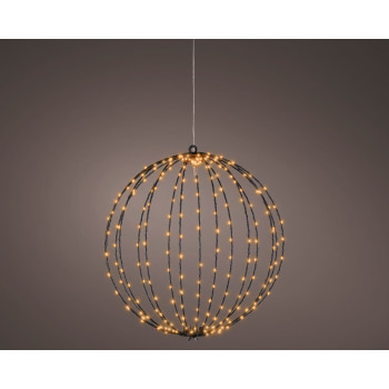 FIGURA NOVOGODIŠNJA LOPTA SA LED SVETLOM 38CM OUTDOOR 491677 