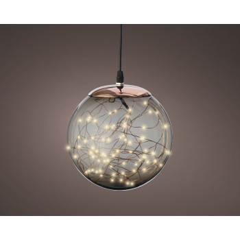 FIGURA NOVOGODIŠNJA LOPTA SA LED SVETLOM 40CM 496666 