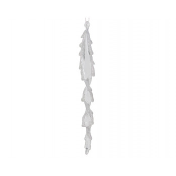 NOVOGODIŠNJI UKRAS 23CM TRANSPARENT 529958 