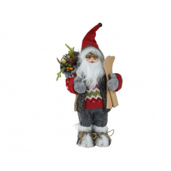 NOVOGODIŠNJA FIGURA DEDA MRAZ 30CM RED 547683 