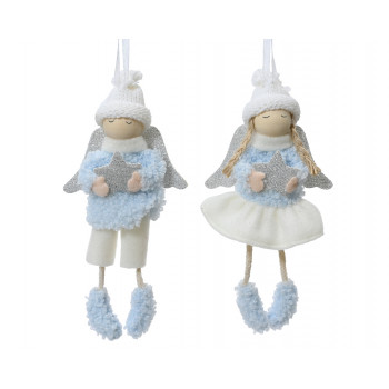 FIGURA NOVOGODIŠNJA 16CM BLUE/WHITE 705597 