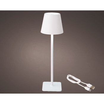 LAMPA METALNA 11X37CM BELA 894378 