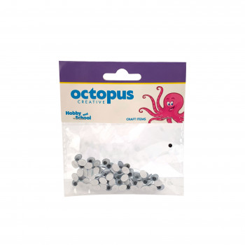 DEKORATIVNE OČI SAMOLEPLJIVE 5X7MM 30kom UNL-2495 OCTOPUS 