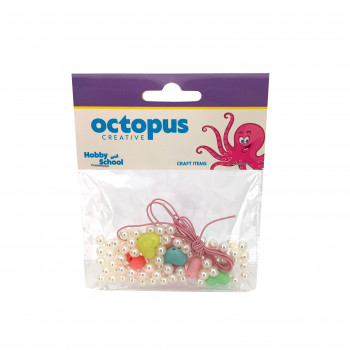 DEKORATIVNE PERLE SRCA SET 87kom UNL-2397 OCTOPUS 