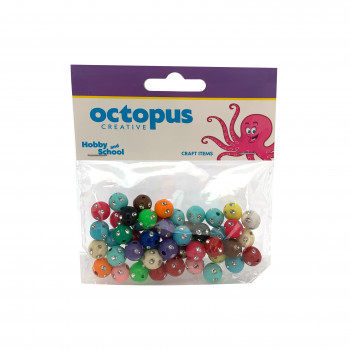 DEKORATIVNE PERLE SJAJNE 10mm 50kom UNL-2398 OCTOPUS 