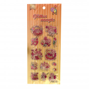 STIKERI 3D GLITTER MAGIC FAC 