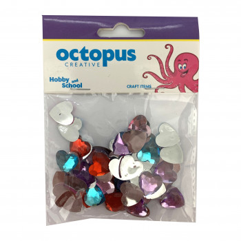 DEKORATIVNI CIRKONI SRCA 16mm 50pcs OCTOPUS UNL-2386 