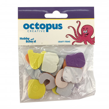 DEKORATIVNA SLOVA EVA PENA 20pcs OCTOPUS UNL-2497 