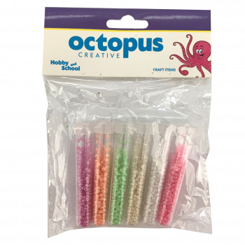 DEKORATIVNE PERLE PASTEL 6X5g UNL-2441 OCTOPUS 