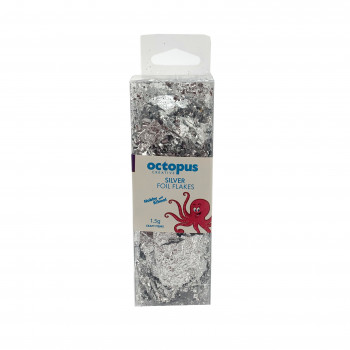 DEKORATIVNE FLEKICE OD FOLIJE SREBRNE 1.5g UNL-2444 OCTOPUS 