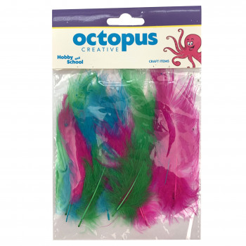 DEKORATIVNO PERJE MIX 10-15cm 10/1 UNL-2452 OCTOPUS 