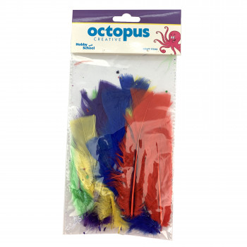 DEKORATIVNO PERJE MIX 10-15cm 12/1 UNL-2453 OCTOPUS 