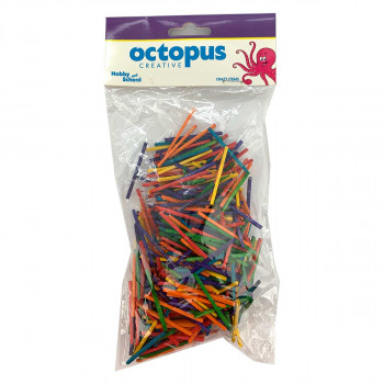 DEKORATIVNI ŠTAPIĆI DRVENI U BOJI 500/1 42X2X2mm UNL-2455 OCTOPUS 