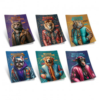 SVESKA A4 DIKTO 40L 80g FASHION ANIMALS 