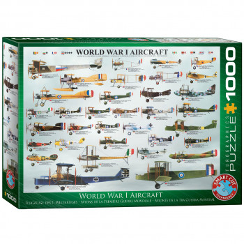 PUZZLE 1000 DELOVA 6000-0087 WORLD WAR I AIRCRAFT 