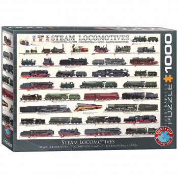 PUZZLE 1000 DELOVA 6000-0090 STEAM LOCOMOTIVES 