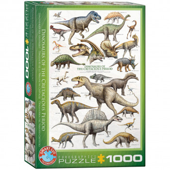 PUZZLE 1000 DELOVA 6000-0098 DINOSAURUS OF CRETACEOUS PERIOD 