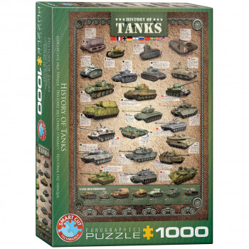 PUZZLE 1000 DELOVA 6000-0381 HISTORY OF TANKS 