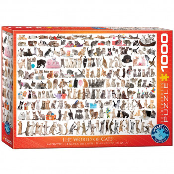 PUZZLE 1000 DELOVA 6000-0580 THE WORLD OF CATS 