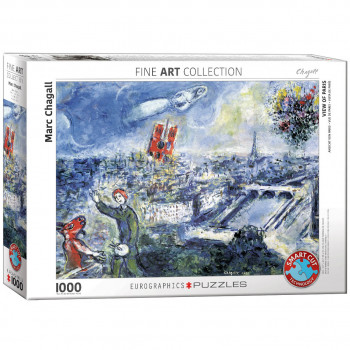 PUZZLE 1000 DELOVA 6000-0850 LE BOUQUET DE PARIS BY CHAGALL 