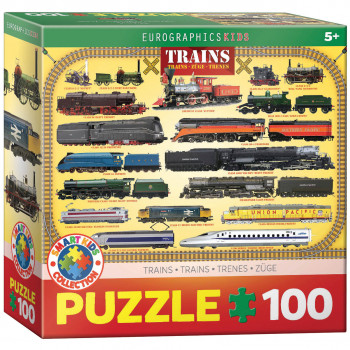PUZZLE 100 DELOVA  6100-0090 TRAINS 