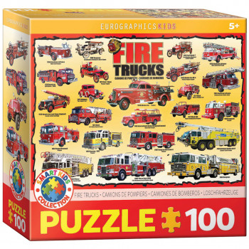 PUZZLE 100 DELOVA  6100-0239 FIRE TRUCKS 