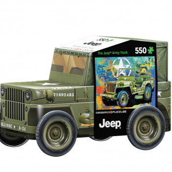 PUZZLE 550 DELOVA 8551-5598 MILITARY JEEP TIN 