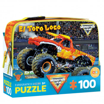 PUZZLE LUNCH BOX  9100-5940 EL TORO LOCO MONSTER JAM 