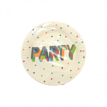 TANJIR KARTONSKI 6/1 18CM BELI OCTOPUS UNL-2533 