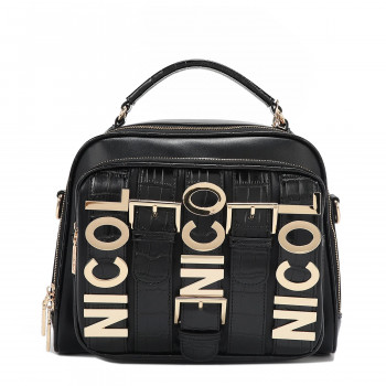 TORBA NICOLE LEE P17202 LOGO BLACK SS2025 