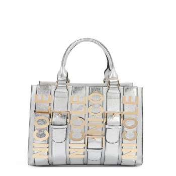 TORBA NICOLE LEE P17203 LOGO WHITE SS2025 