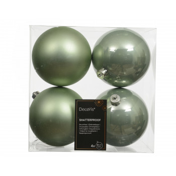 KUGLA NOVOGODIŠNJA 4/1 10CM GREEN 022678 